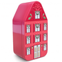 Christmas House Tin Red 12 X 6 Cm Xma28h