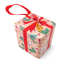 Pink Christmas Gift Box Hanging Tin Ornament 65 65 5 Cm
