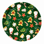 Christmas Serving Plate Green Gingerbread Sweet Treats Plate 35 Cm