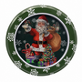 Christmas Green Metal Tin With Transparent Window 135 X 7 Cm Top