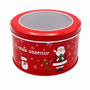 Christmas Tin With Transparent Window