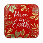 Peace On Earth Christmas Tin17 X 65 Cm Decorative Storage Tin