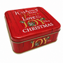 17 X 65 Cm Christmas Tin Wishing You Peace Love Joy Side