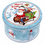 Christmas Metal Tin 20 X 9cm Side
