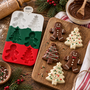6 Cavity Christmas Silicone Mould Gingerbread Man Christmas Tree 65 X 8 X 25 Cm 1