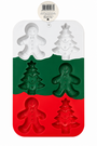 6 Cavity Christmas Silicone Mould Gingerbread Man Christmas Tree 65 X 8 X 25 Cm