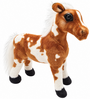 Realistic Brown White Horse Free Standing Plush Toy 25 X 27 X 10 Cm