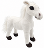Realistic White Horse Free Standing Plush Toy 25 X 27 X 10 Cm