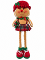 Gingerbread Girl Christmas Decoration With Extendable Legs 47 X 28 Cm1