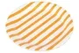 Orange And White Striped Dinner Paper Plates Large 23cm Pack Of 10