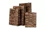 Bag17a2 Small Medium Large Extra Large Kraft Paper Bag Zebra Print 365x275x9cm