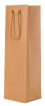 Natural Brown Kraft Bottle Gift Bag With Rope Handles 36x11cm