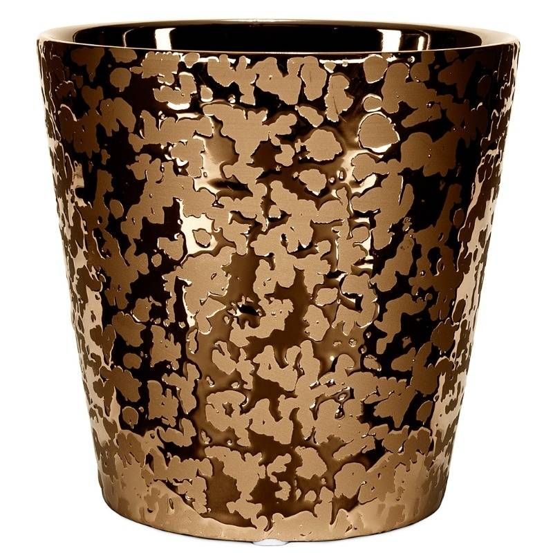 13cm VPlanter Ceramic Pot Gold Home Decor Ceramic Pots Shop