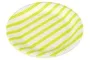 Lime Green And White Striped Dinner Paper Plates Large 23cm Pack Of 10