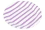 Lilac Purple And White Striped Dinner Paper Plates Large 23cm Pack Of 10