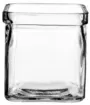 Square 75cm Cube Clear Glass Vase