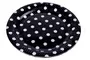 Black With White Polka Dots Dinner Paper Plates Large 23cm Pack Of 10