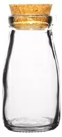 Small Round Glass Bottle With Cork Lid