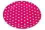 Cerise Pink With White Polka Dots Dinner Paper Plates Large 23cm Pack Of 10