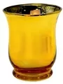 9cm Mini Hurricane Votive And Tealight Candle Holder Shiny Metallic Gold