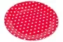 Red With White Polka Dots Dinner Paper Plates Large 23cm Pack Of 10