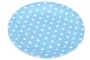 Light Blue With White Polka Dots Dinner Paper Plates Large 23cm Pack Of 10