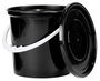 Black Sweet Bucket With Lid And Handle