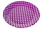 Purple With White Polka Dots Dinner Paper Plates Large 23cm Pack Of 10