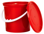 Red Sweet Bucket With Lid And Handle