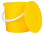 Yellow Sweet Bucket With Lid And Handle