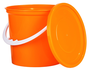 Orange Sweet Bucket With Lid And Handle
