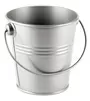 11cm Metallic Silver Metal Bucket With Handle Wedding Party Decoration For Plants Herbs Sweet Tree Flowers Food