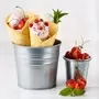 Metallic Metal Bucket With Handle Wedding Party Decoration For Plants Herbs Sweet Tree Flowers Food 2