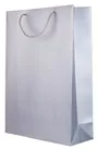 Large Silver Thick Paper Gift Bag 32x26x12cm