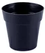 8cm Black Round V Planter Eco Friendly Biodegradable Bamboo Fibre Garden Flower Pot