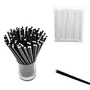 6mm Eco Friendly Black Paper Straws In Wrapping Paper Pack Of 100