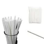 8mm Eco Friendly White Paper Straws In Wrapping Paper Pack Of 100