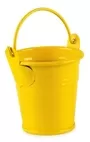 7cm Yellow Metal Bucket With Handle Wedding Party Decoration For Plants Herbs Sweet Tree Flowers Food