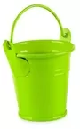 7cm Lime Green Metal Bucket With Handle Wedding Party Decoration For Plants Herbs Sweet Tree Flowers Food