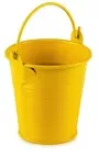 55cm Yellow Metal Bucket With Handle Wedding Party Decoration For Plants Herbs Sweet Tree Flowers Food