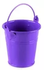 55cm Purple Metal Bucket With Handle Wedding Party Decoration For Plants Herbs Sweet Tree Flowers Food