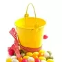 Metal Bucket With Handle Wedding Party Decoration For Plants Herbs Sweet Tree Flowers Food 5